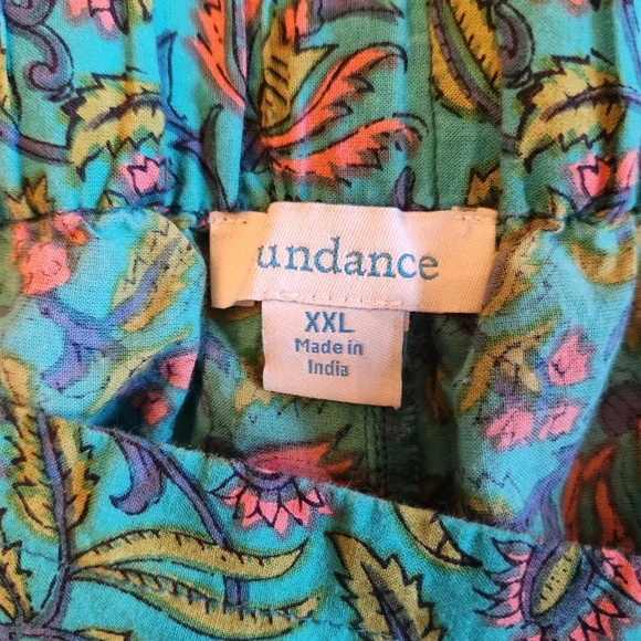Sundance Vibrant Reef Pants Cargo Pockets Tassel Belt Size XXL - Picture 5 of 6